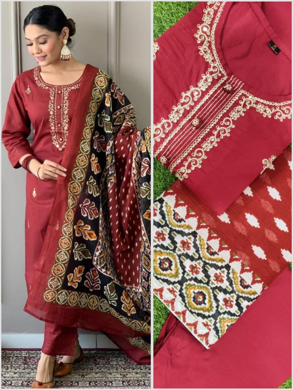 Kalaai Fashion Cotton Printed Wholesale Kurti With Bottom Dupatta Manufacturers
